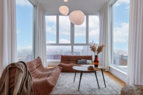 Beautiful high-quality apartment with private terrace with a view to the towers of Bruges
